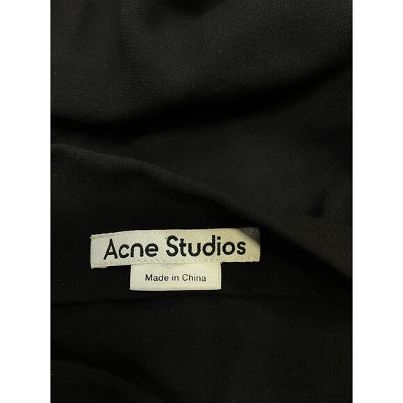 Acne Studios 'Knotted' Black Shoulder Top Size 32 - Picture 4 of 5